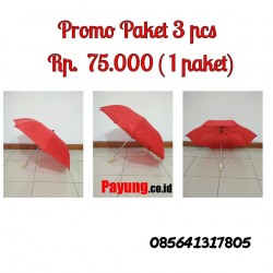 Paket Payung Promosi Merah...